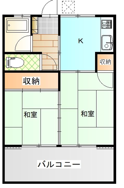 一瀬ハイツの間取り