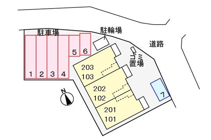 鹿児島県鹿児島市下福元町(アパート)の賃貸物件の地図