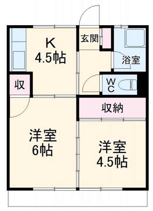 ハイツ一瀬の間取り