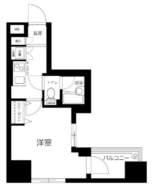 東京都台東区蔵前3の賃貸マンションの間取り