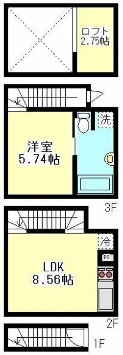 ニューディレクトレジデンス学芸大学の間取り