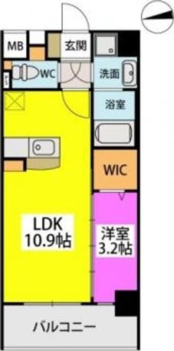 ラフィネ千早の間取り