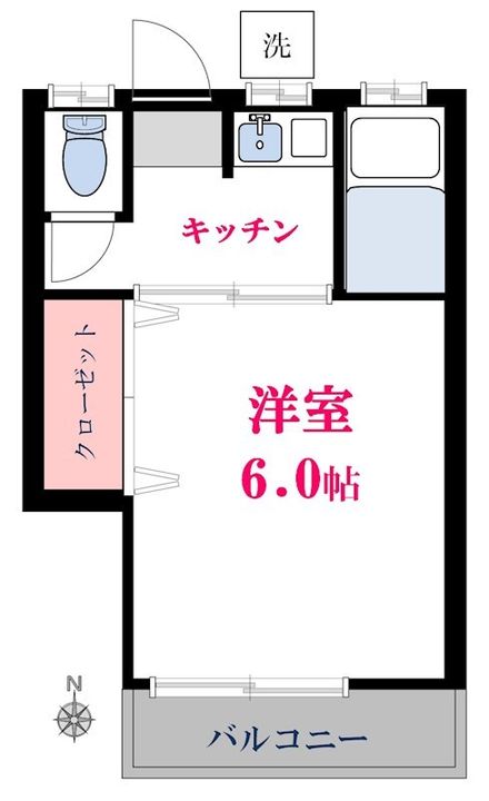 東京都世田谷区奥沢7(アパート)の賃貸物件の間取り
