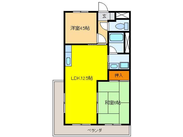 K・T SINSIA Iの間取り