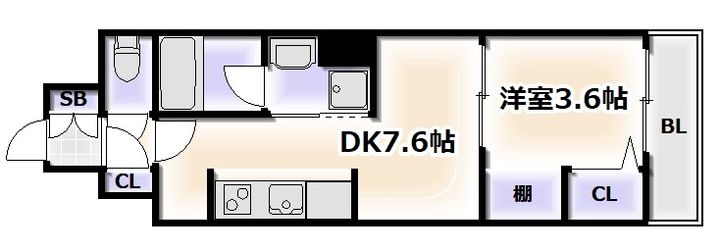 アーバネックス難波WESTの間取り