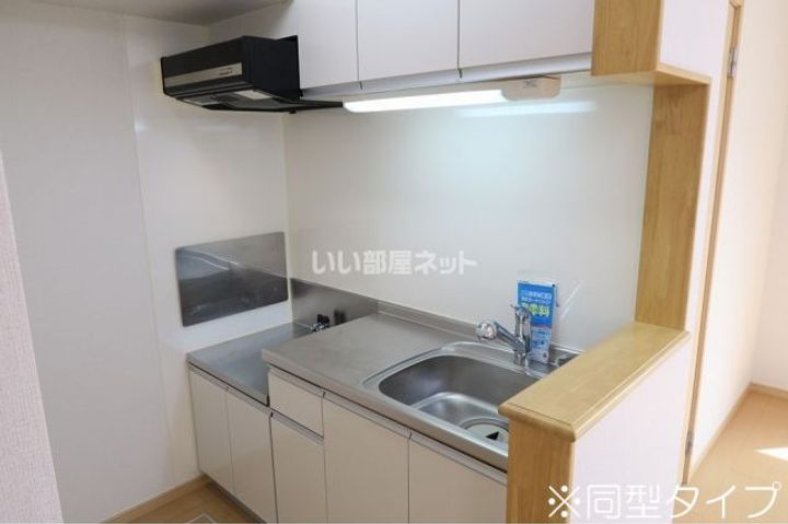 滋賀県栗東市小柿10(アパート)の賃貸物件のキッチン