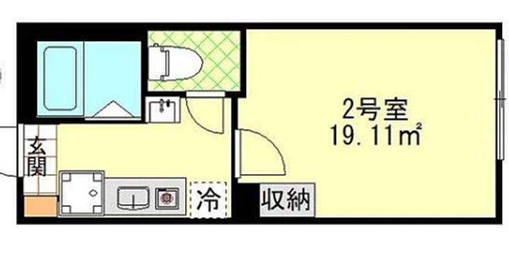 東京都板橋区蓮根1の賃貸アパートの間取り