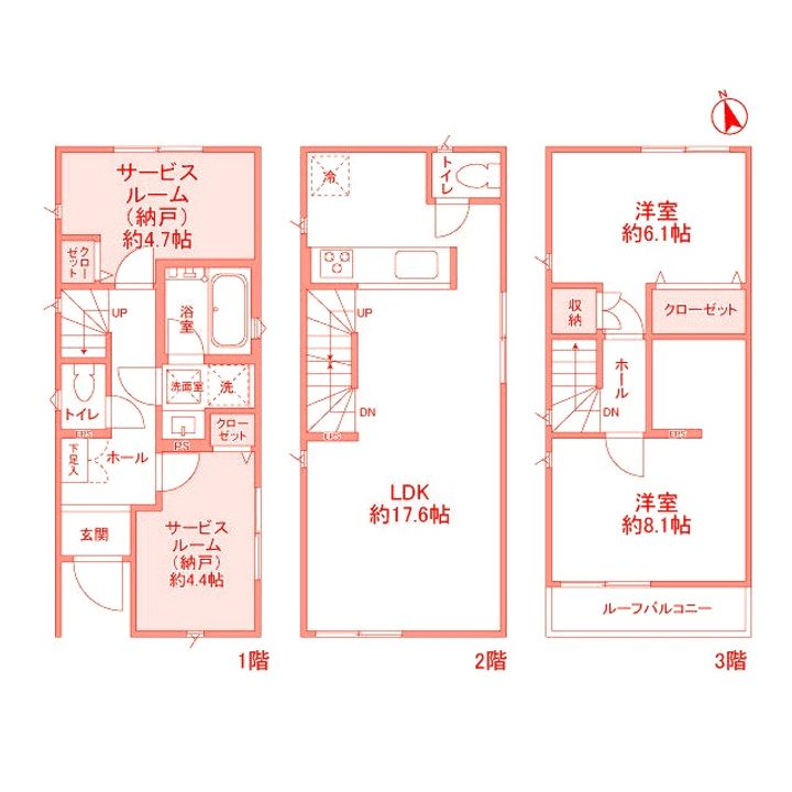神奈川県藤沢市弥勒寺1(一戸建)の賃貸物件の間取り