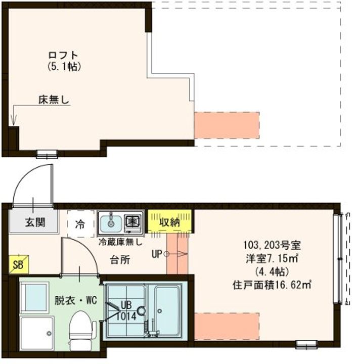 ハーモニーテラス船堀IIの間取り