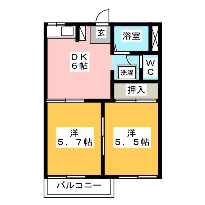 ファミールKの間取り