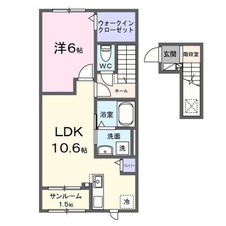 セレーノ岡谷の間取り
