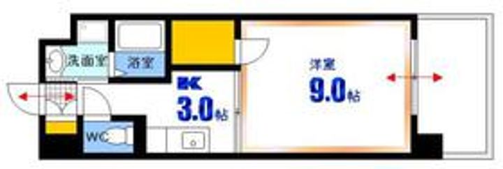 ロアール南竹屋の間取り