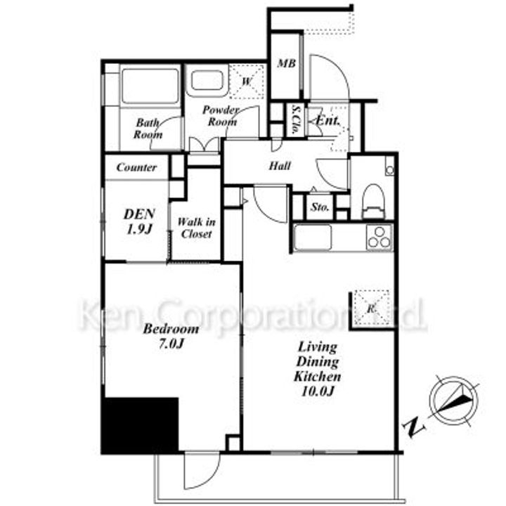 朝日マンション五反田の間取り
