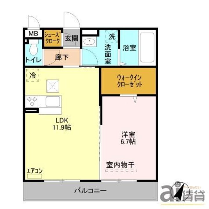 埼玉県入間郡三芳町大字藤久保(アパート)の賃貸物件の間取り