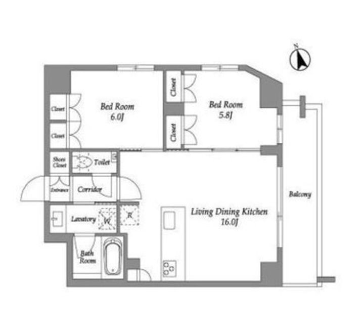 ENetial代官山の間取り