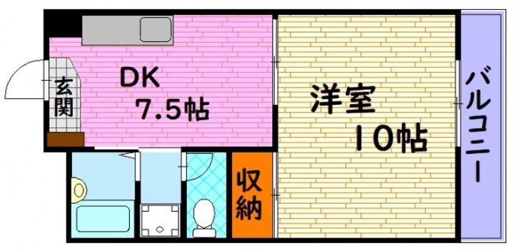 広島県広島市安佐南区高取北3(マンション)の賃貸物件の間取り