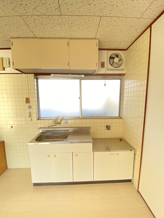 工藤アパートBのキッチン