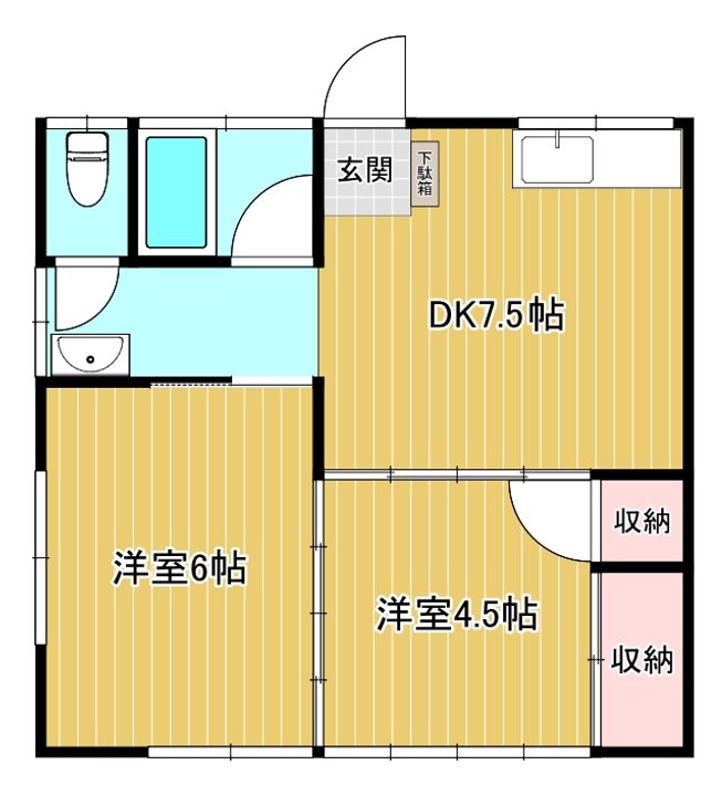 工藤アパートBの間取り
