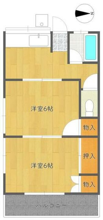 川端荘の間取り