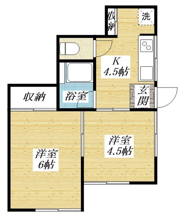 稲森荘の間取り