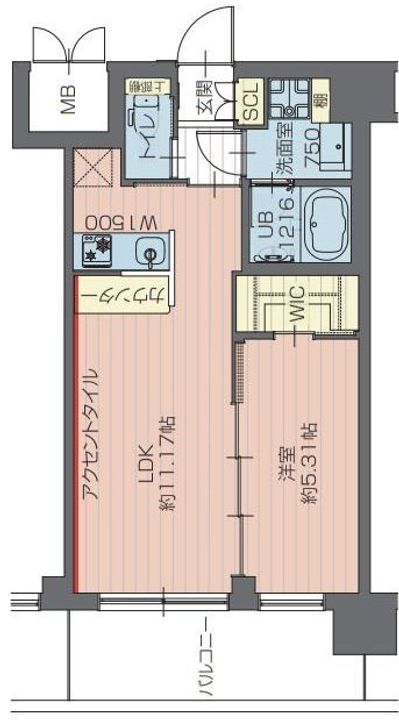 埼玉県川口市青木1(マンション)の賃貸物件の間取り