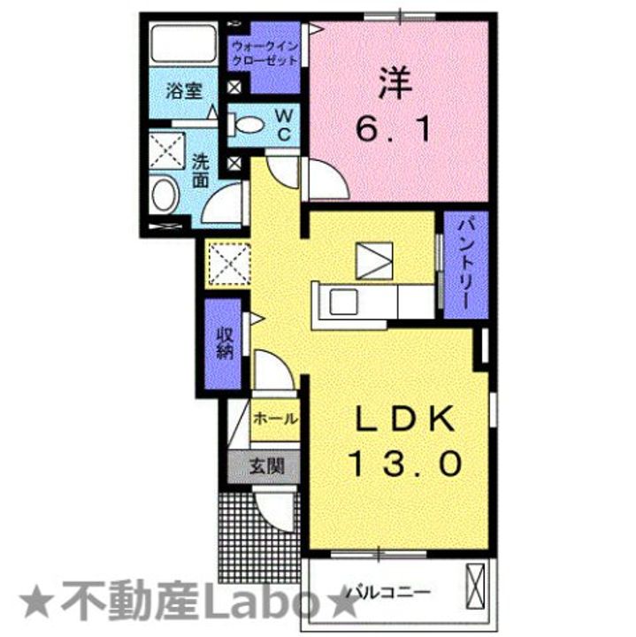 徳島県板野郡板野町古城字本村(アパート)の賃貸物件の間取り