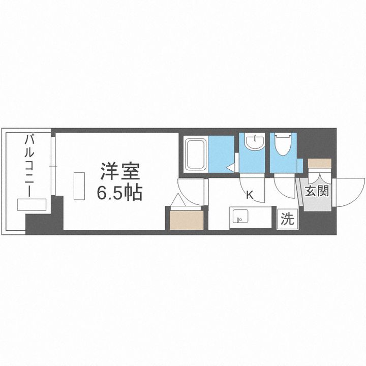 プレサンス大国町アドロッソの間取り