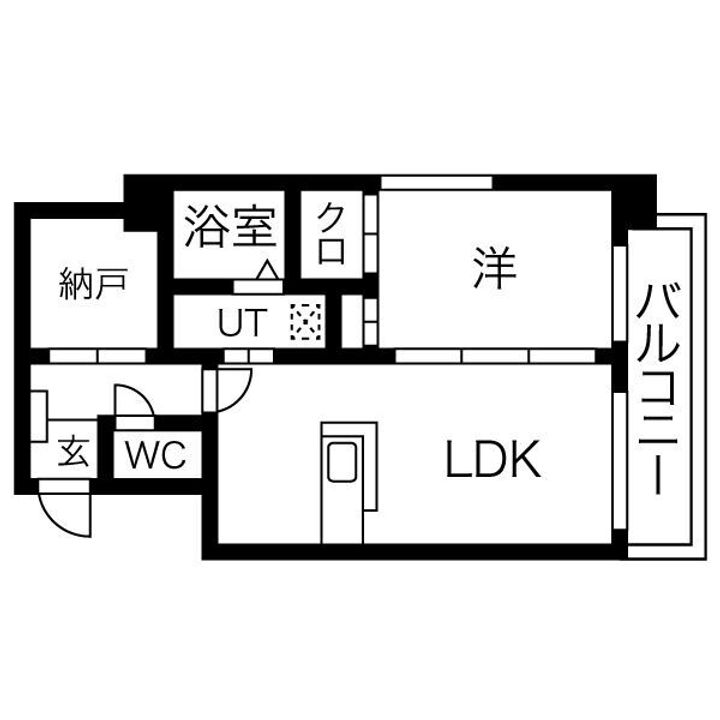 福岡県福岡市博多区東平尾2(マンション)の賃貸物件の間取り