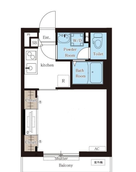 東京都八王子市千人町4(マンション)の賃貸物件の間取り
