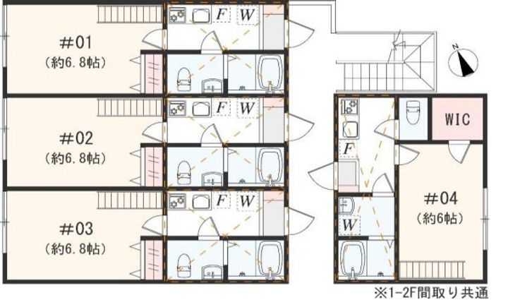 アザーレ・ソラ東海大学前Aの間取り