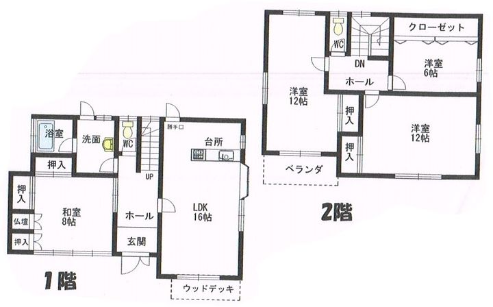 三重県松阪市飯高町田引(一戸建)の賃貸物件の間取り