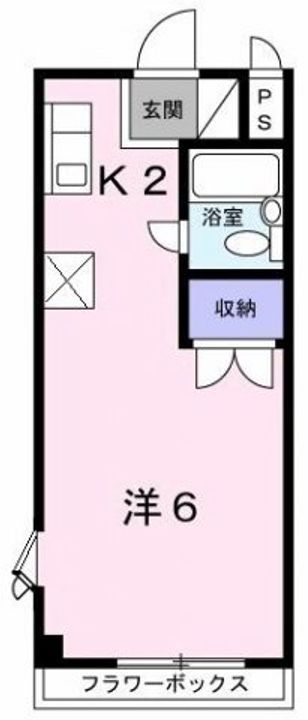 東京都八王子市松木(マンション)の賃貸物件の間取り
