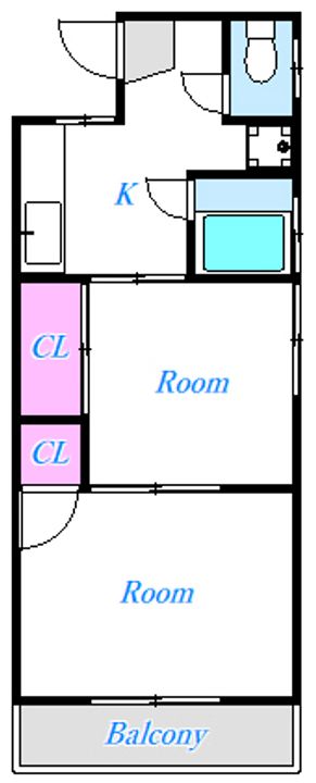 東京都八王子市子安町2(アパート)の賃貸物件の間取り