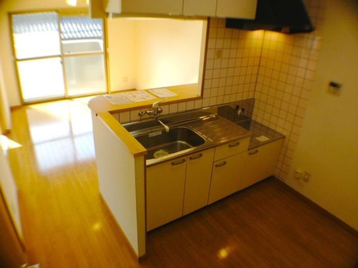 栃木県栃木市嘉右衛門町(マンション)の賃貸物件のキッチン