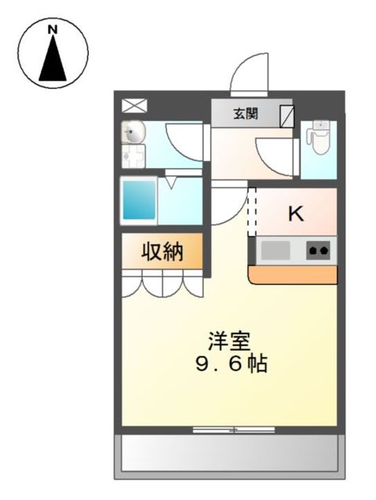 岡山県倉敷市大島(アパート)の賃貸物件の間取り