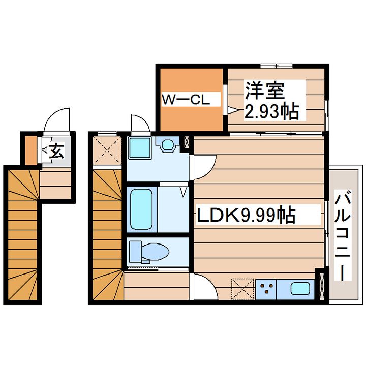 ドゥ・薬師堂 Aの間取り