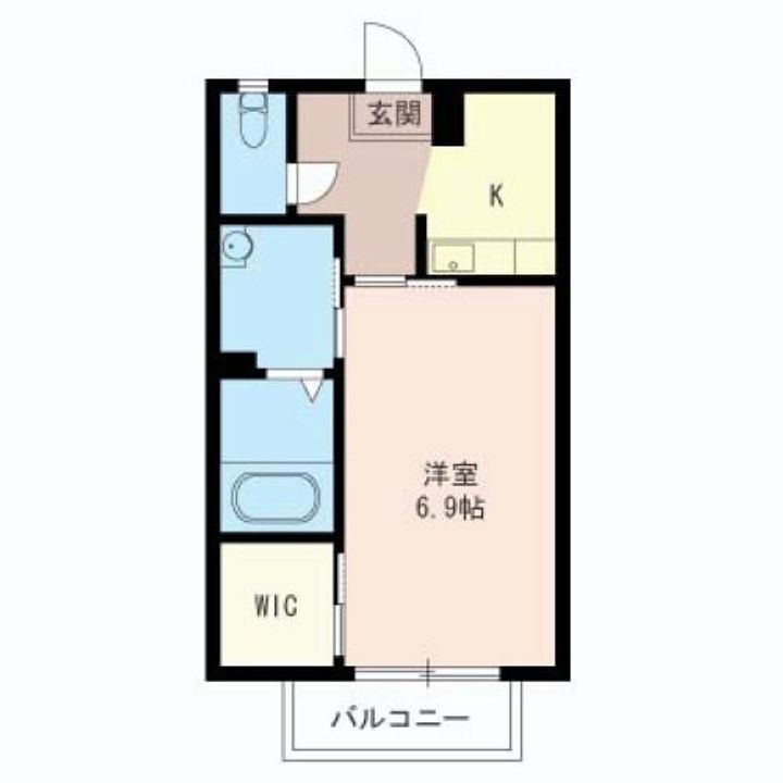 メゾンクローバーAの間取り