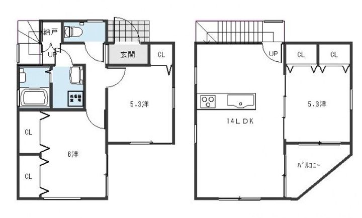 広島県広島市安佐南区東野3(一戸建)の賃貸物件の間取り