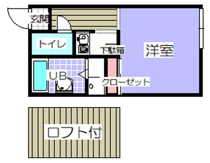 かずや立願寺壱番館の間取り
