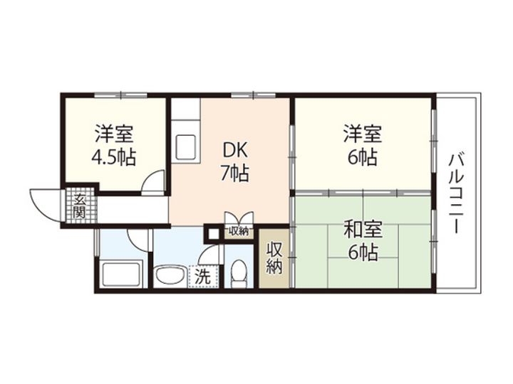 第3サンパレスの間取り