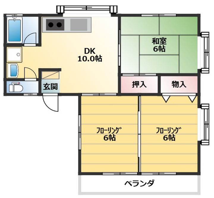 エスポワール中里の間取り