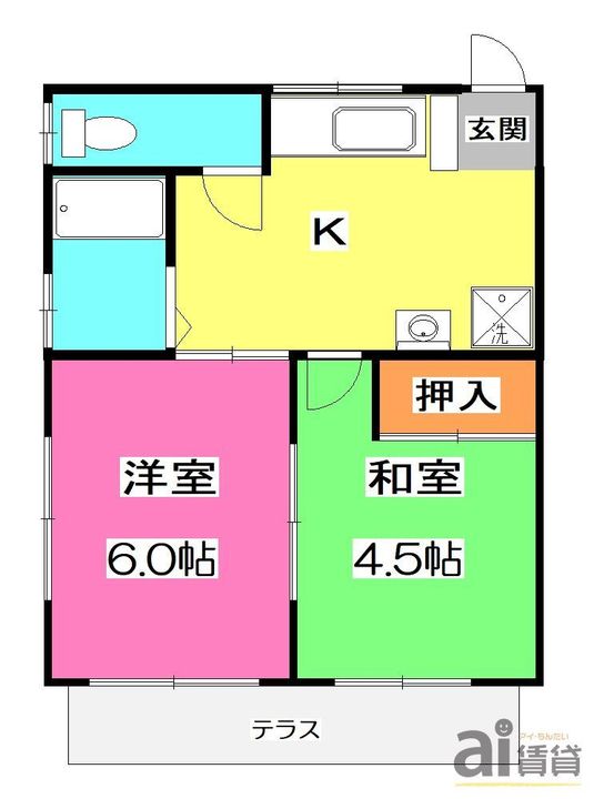メゾンコンフォートの間取り