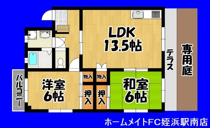 福岡県福岡市西区周船寺2の賃貸マンションの間取り