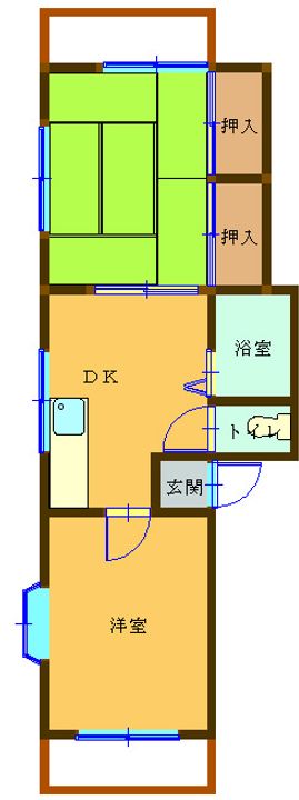 コーポラス峰の間取り