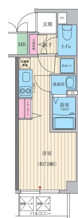 プレミアムソレイユ塚本駅前の間取り
