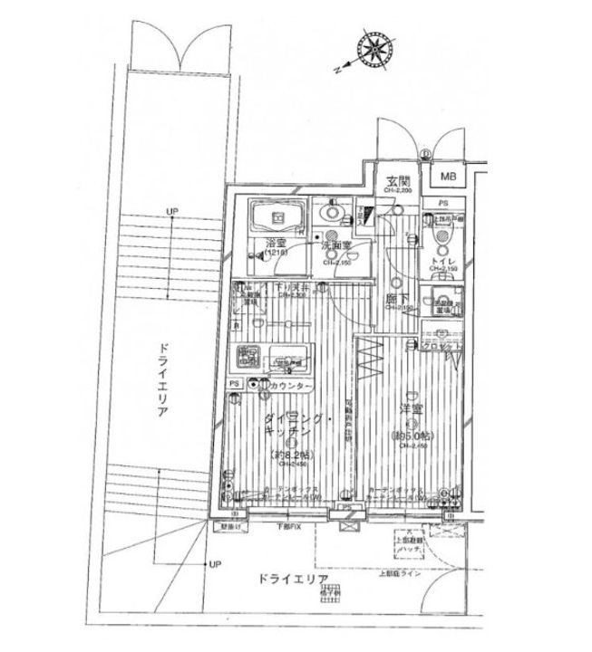 東京都杉並区高円寺北2(マンション)の賃貸物件の間取り
