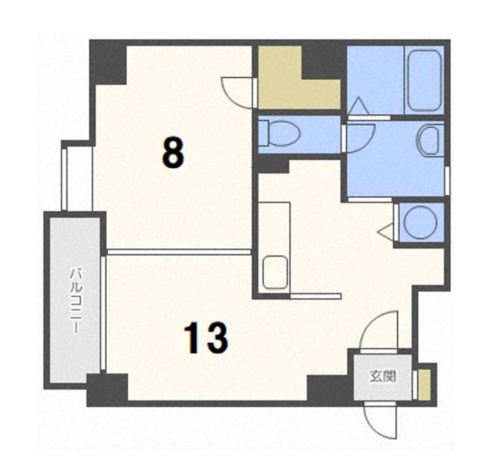 アパネス新さっぽろの間取り