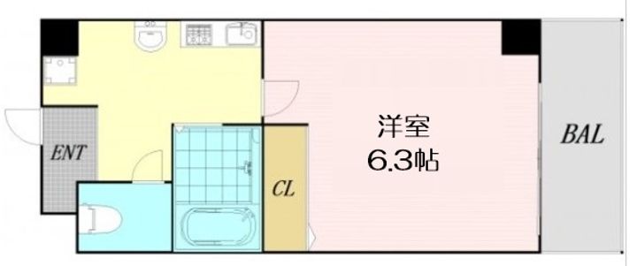 プレジール福島の間取り