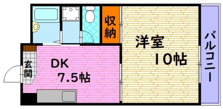 広島県広島市安佐南区高取北3(マンション)の賃貸物件の間取り