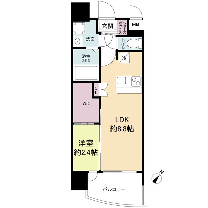 セレニテ阿波座ミラクの間取り
